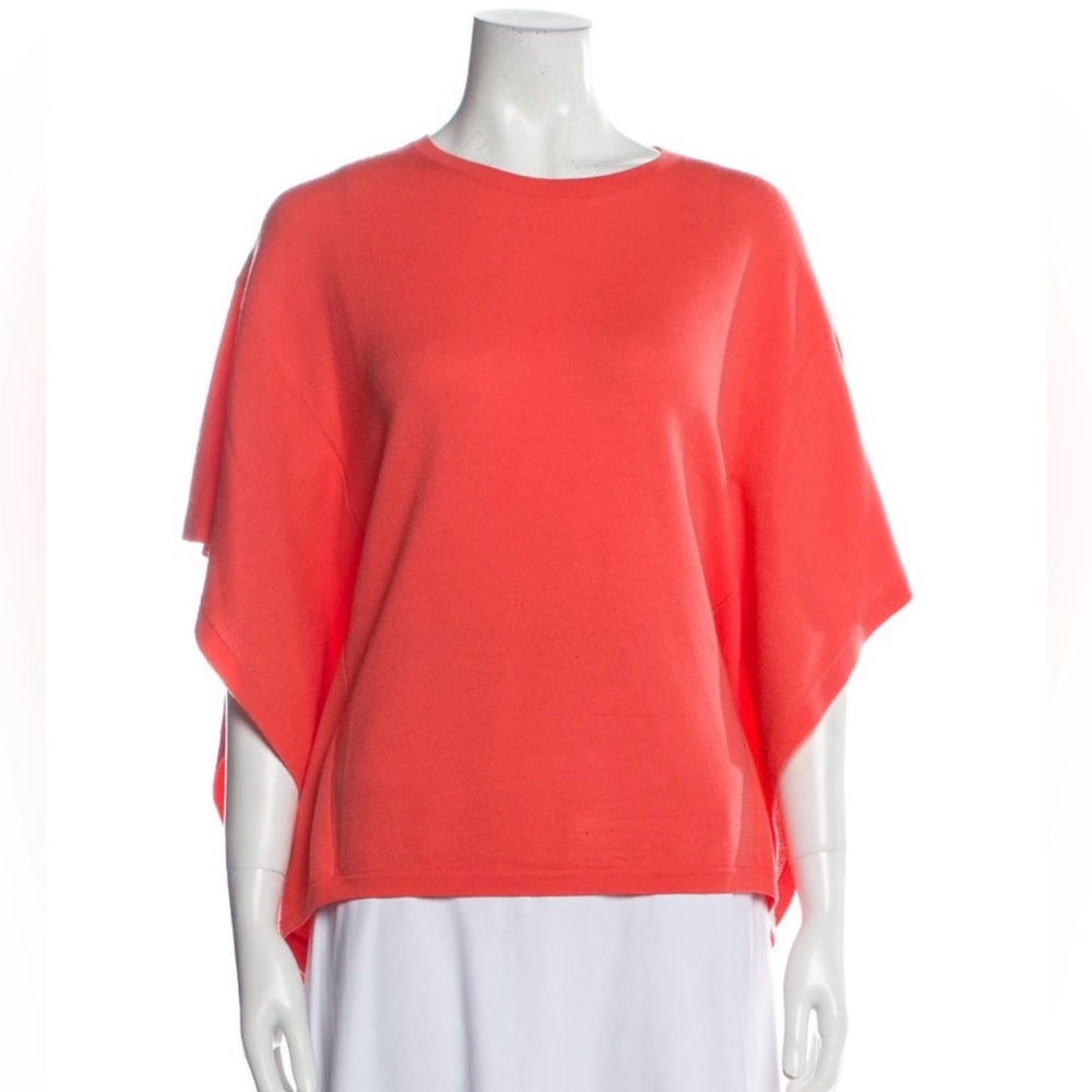 St. John Vibrant Coral Blouse